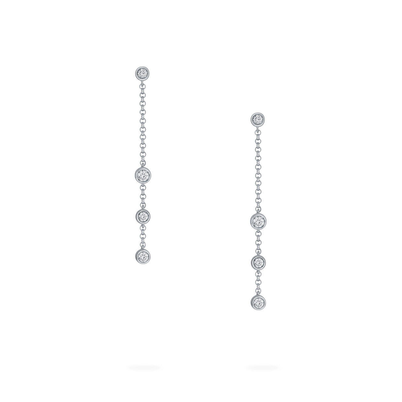 Birks Diamond Bezel Drop Earrings (203856)