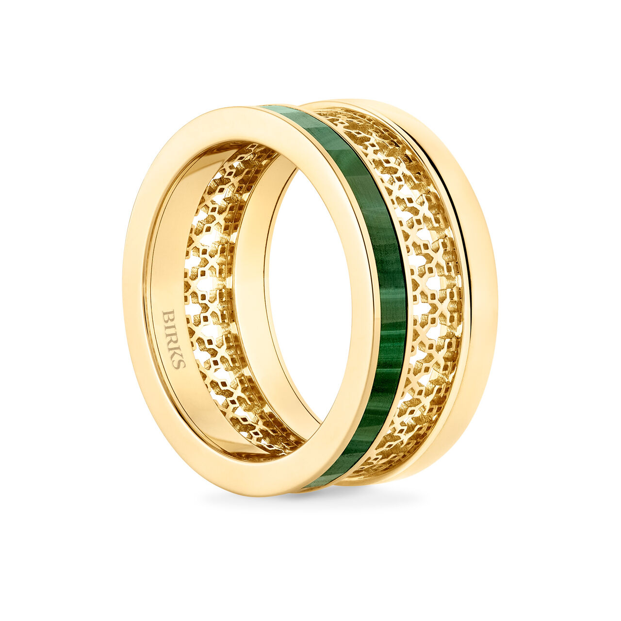 Birks Malachite Gold Ring (211023)