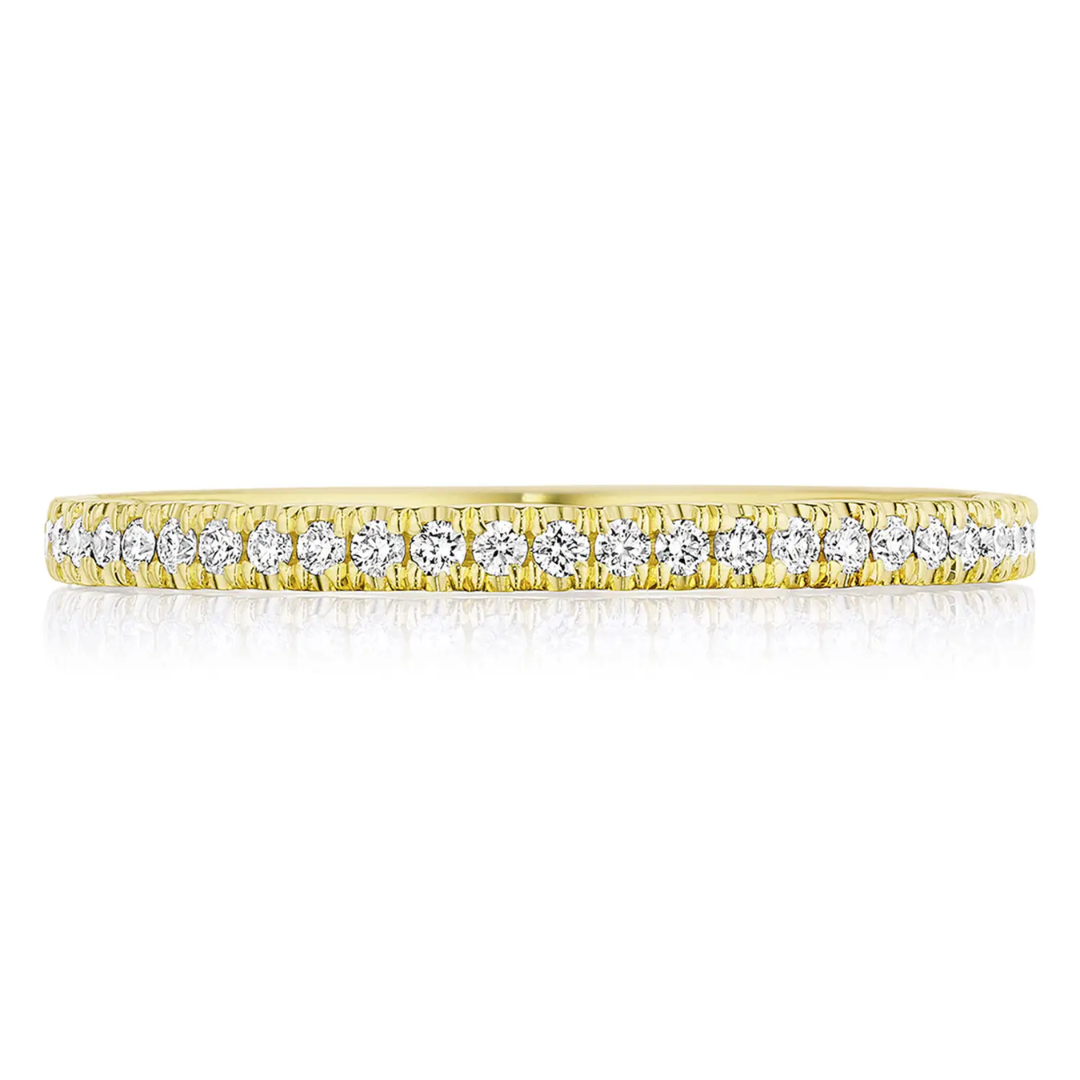 Tacori Yellow Gold Coastal Crescent Diamond Wedding Band (051474)