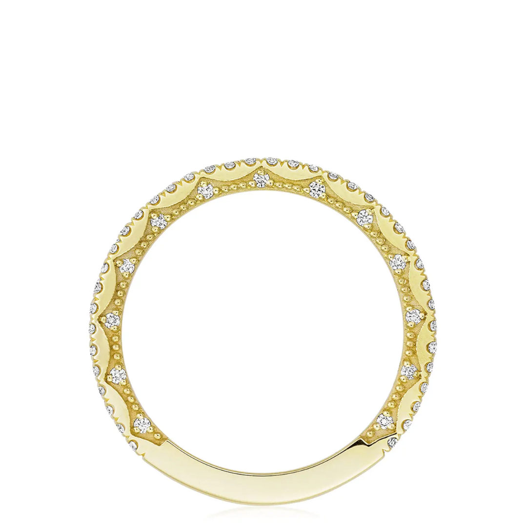 Tacori Yellow Gold Coastal Crescent Diamond Wedding Band (051474)