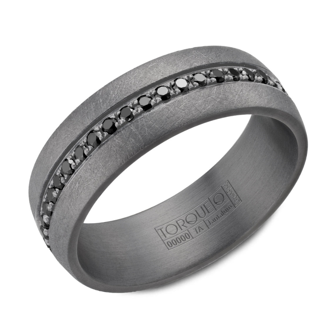 Tantalum & Black Diamond Band (070195)