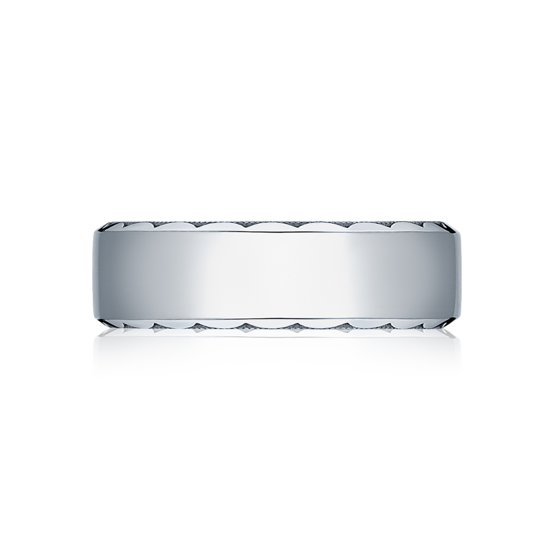 White Gold Men's Wedding Band (080186)