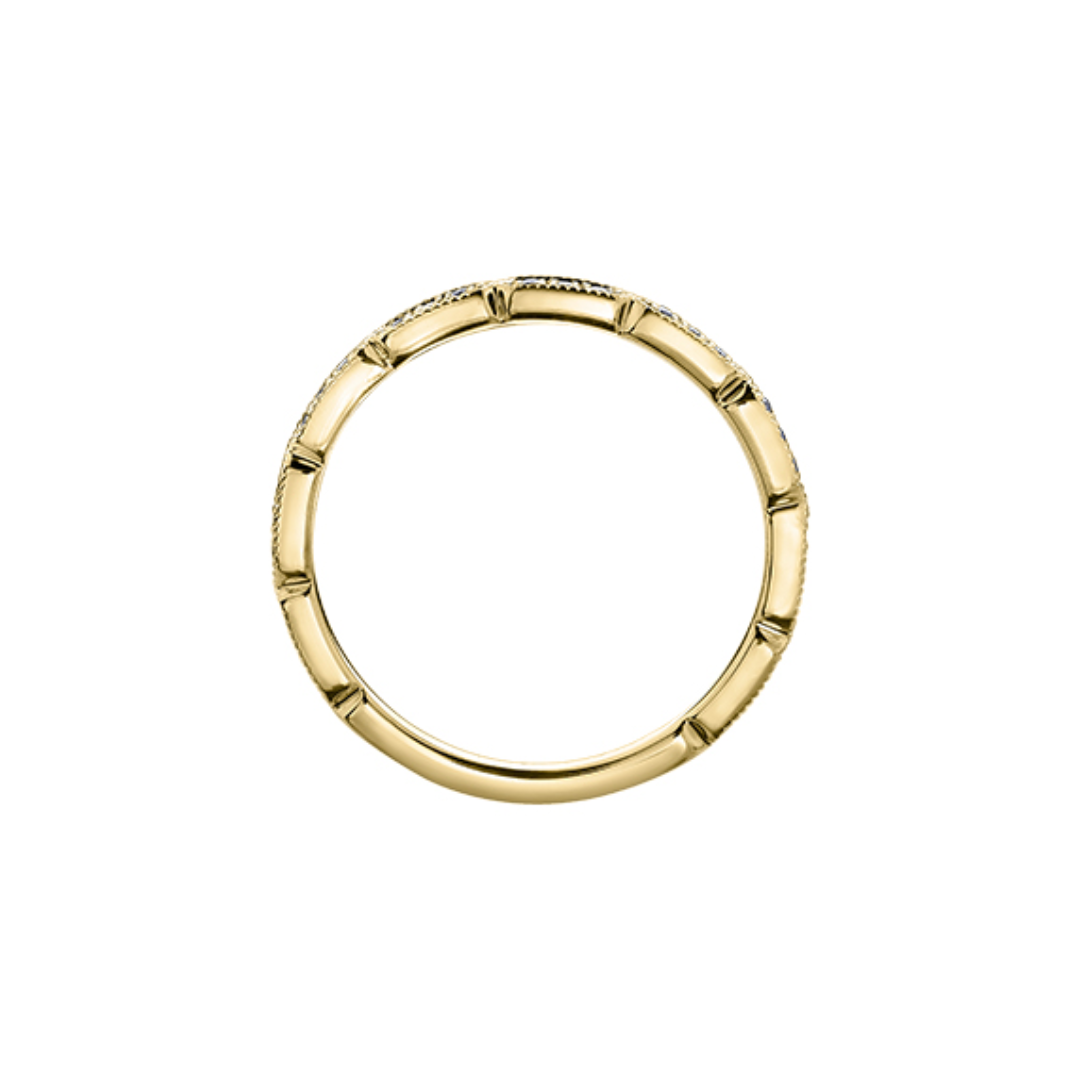 Yellow Gold Stackable Diamond Band (101515)