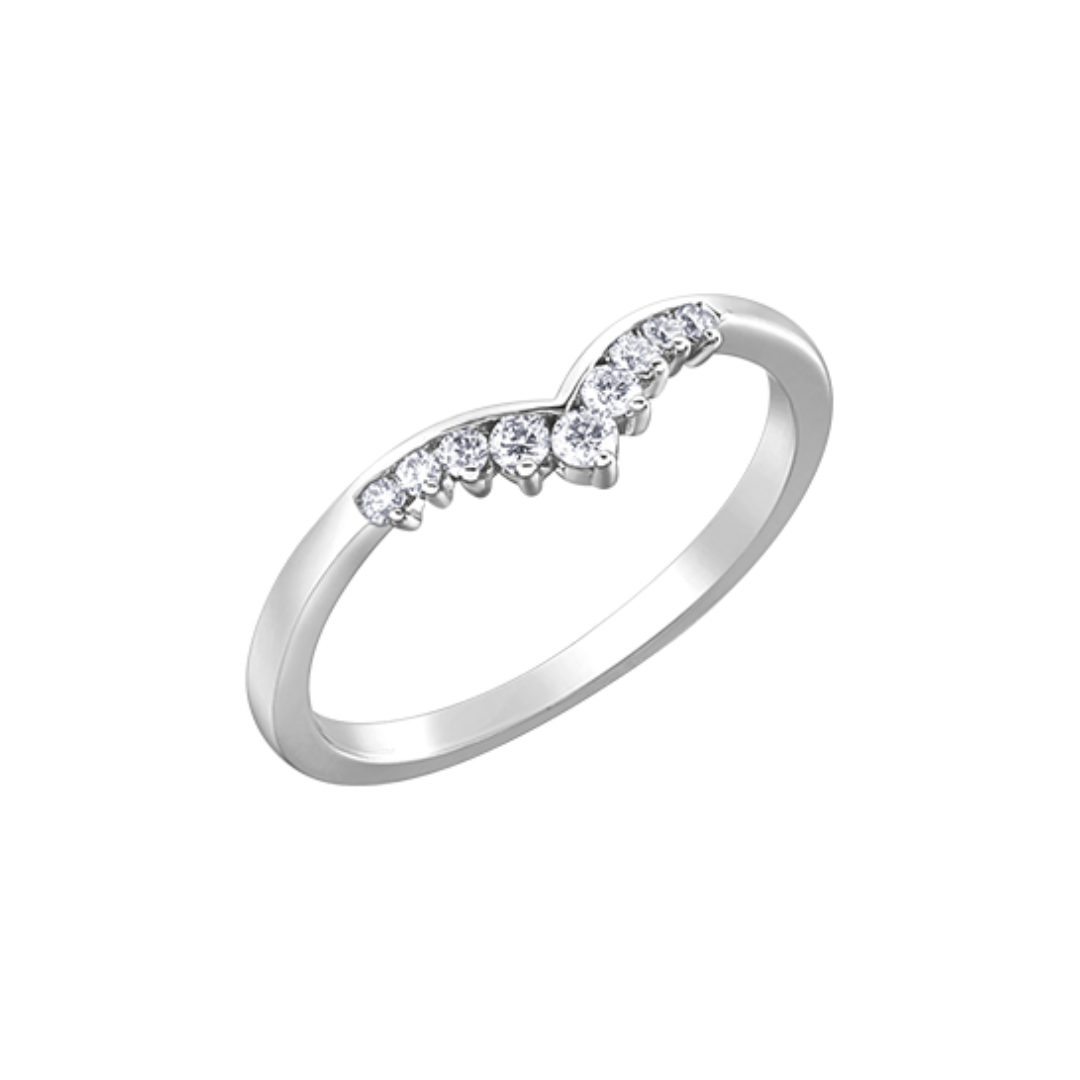 Chevron Design Diamond Band (101718)