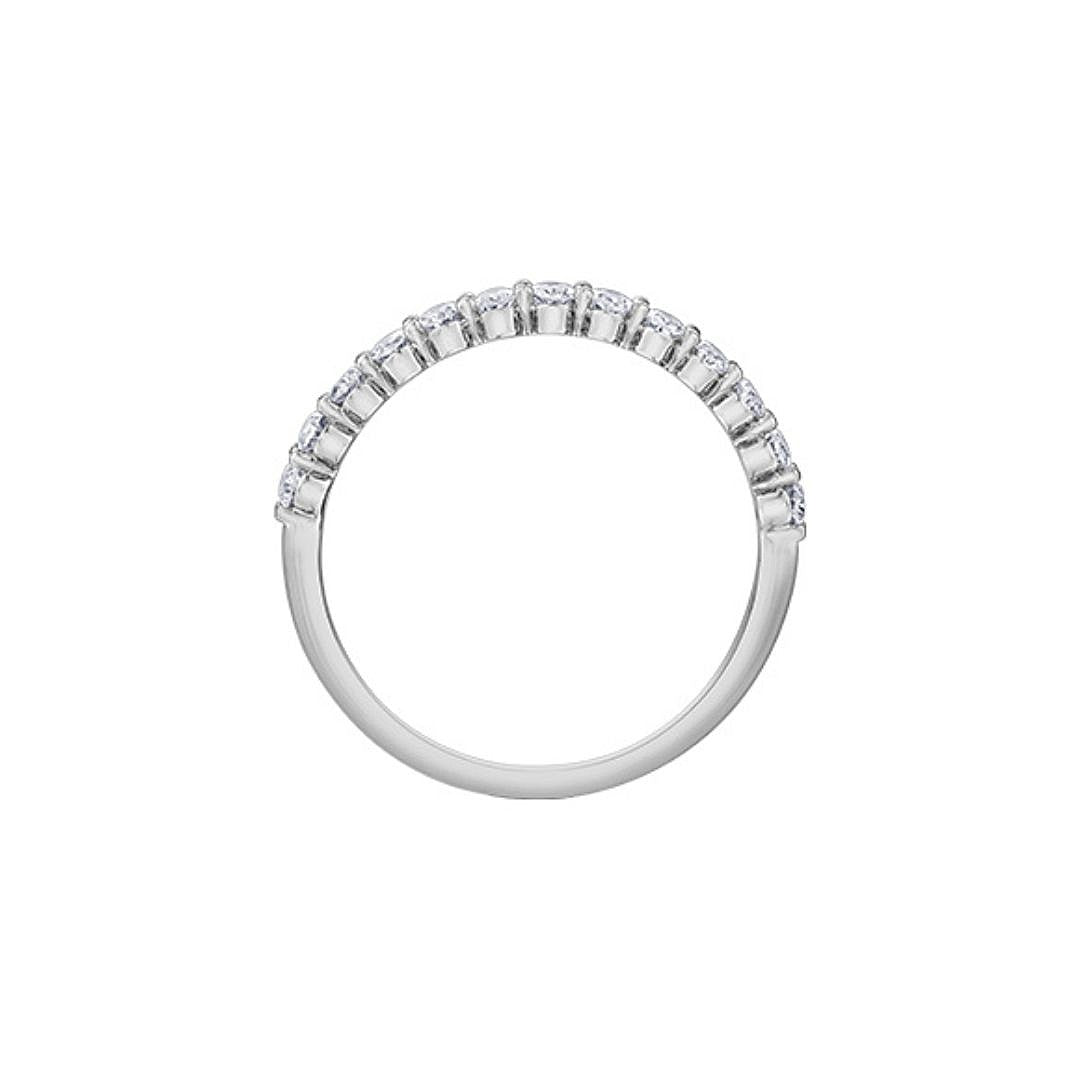 White Gold Oval Diamond Band (209043)