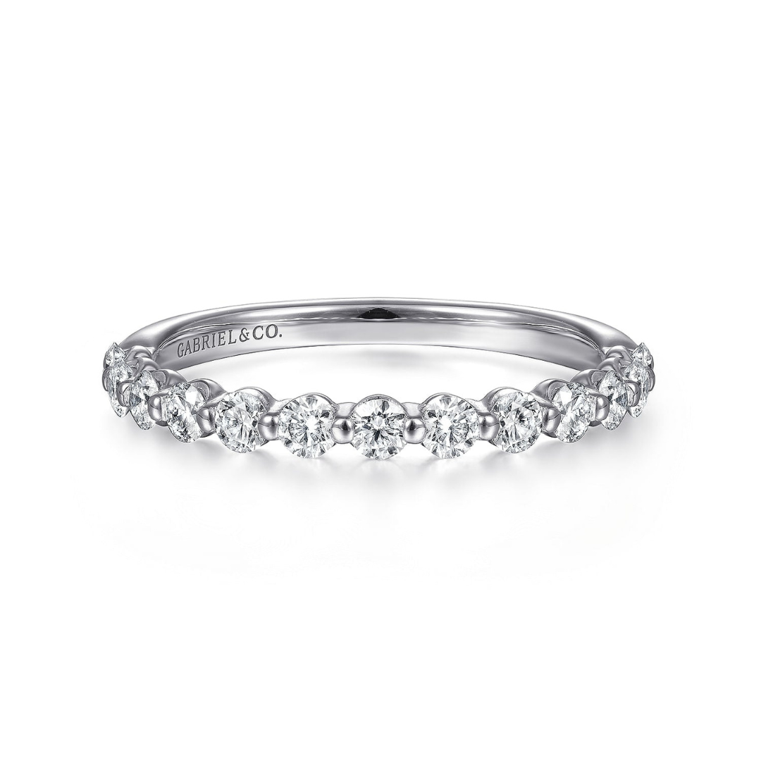 White Gold Shared Prong Diamond Band (978724)