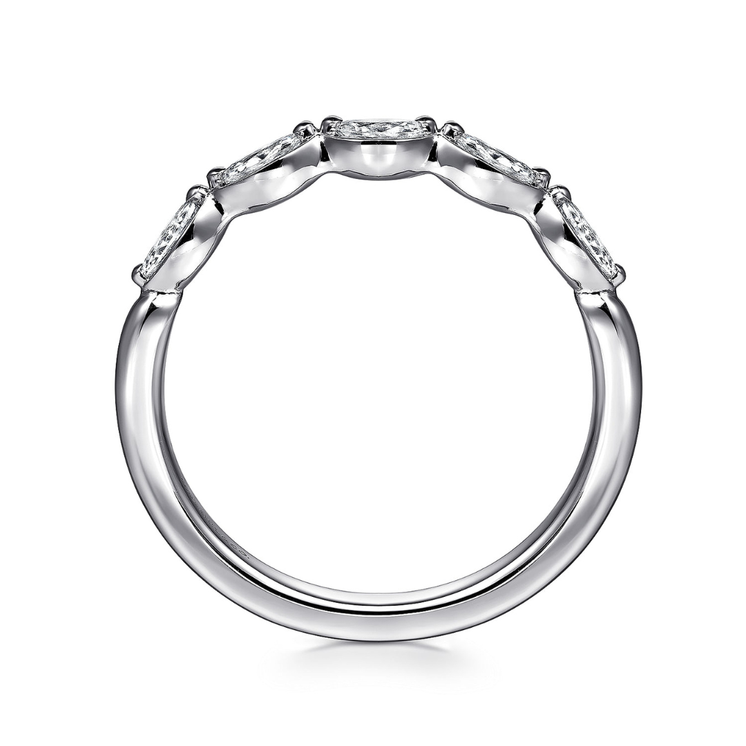 White Gold Marquise Diamond Band (578456)