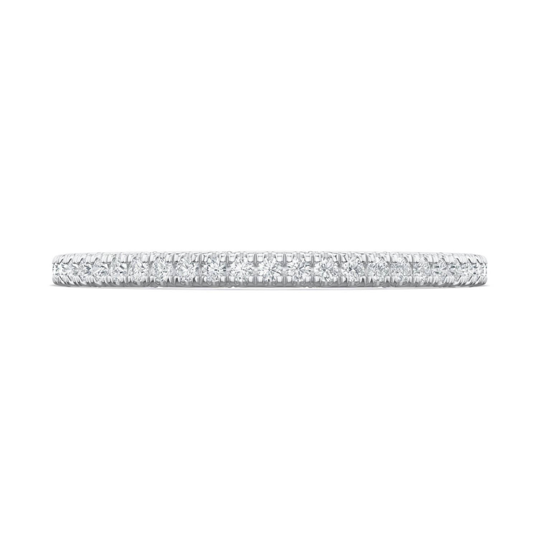 Lunetta Crescent French Pavé Diamond Wedding Band (609353)