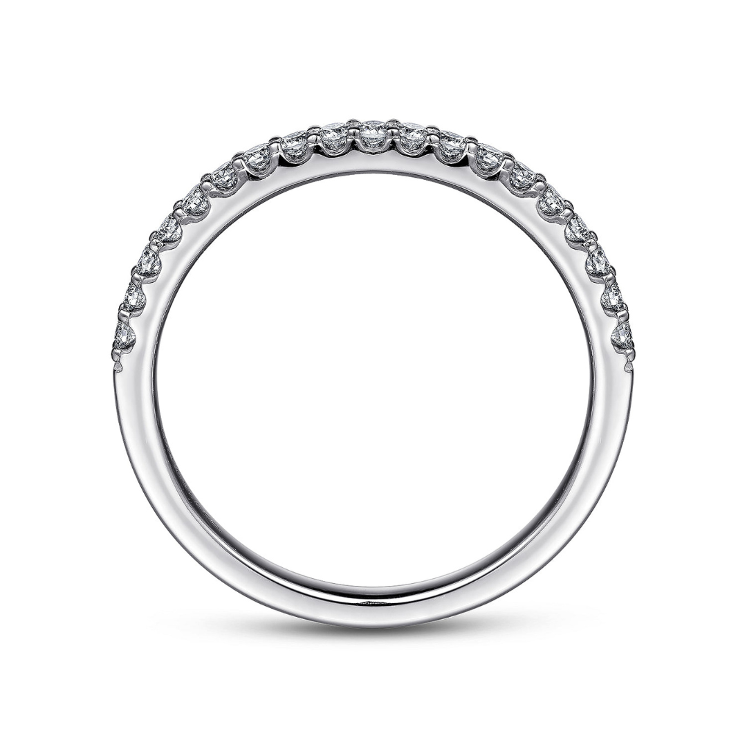 White Gold Shared Prong Wedding Band (880095)