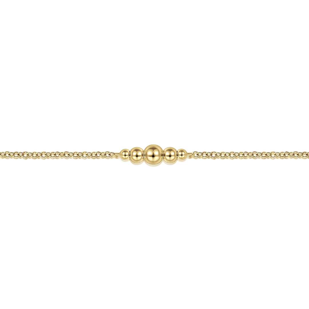 Yellow Gold Bead Stations Bracelet (822285)