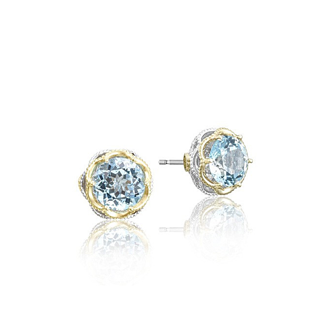 TACORI Crescent Crown Studs featuring Sky Blue Topaz (122891)