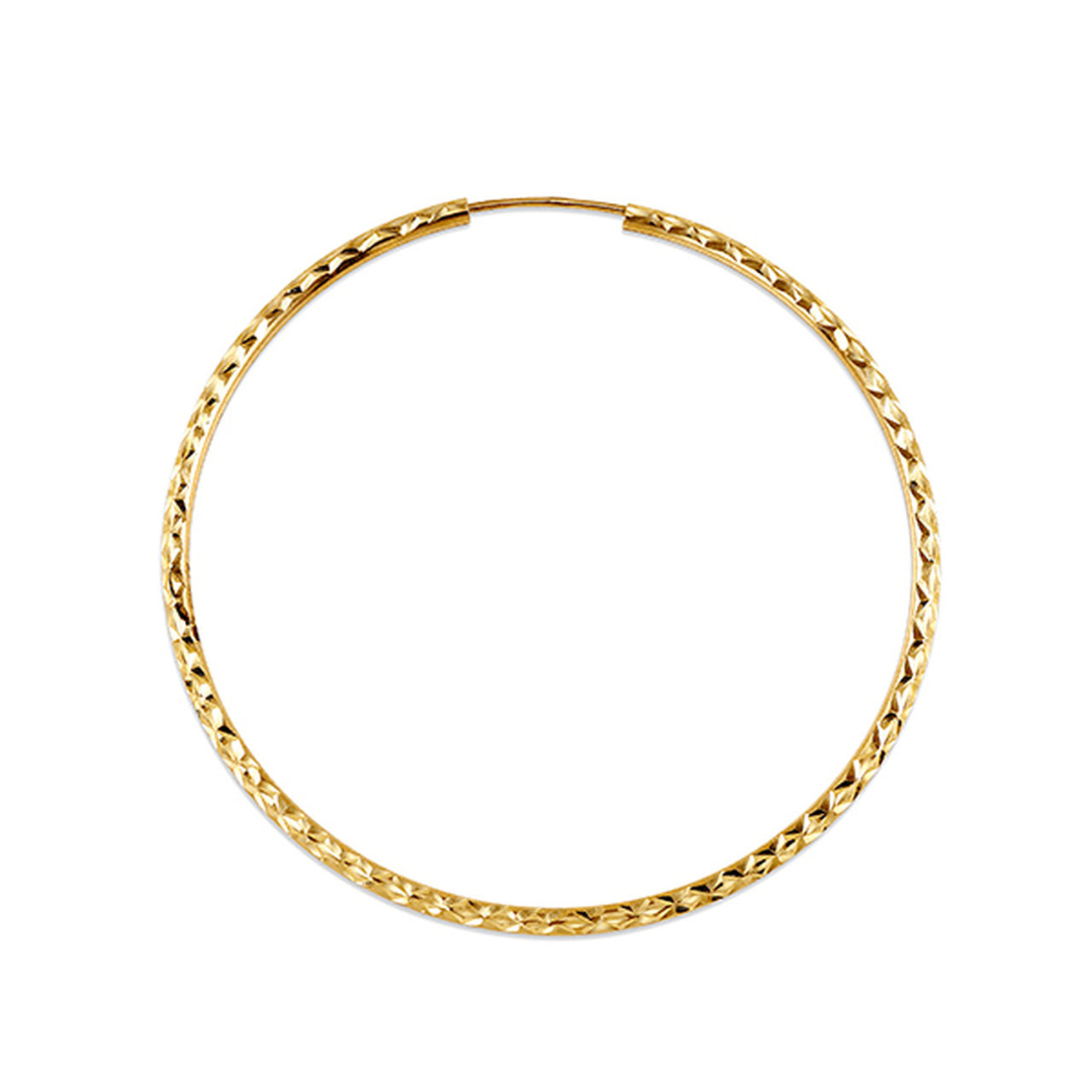 Dazzling Hoops 10k Yellow Gold 45mm (203009)