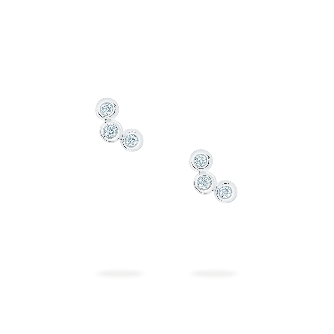 Birks Iconic ® White Gold and Diamond Splash Earrings (203441)