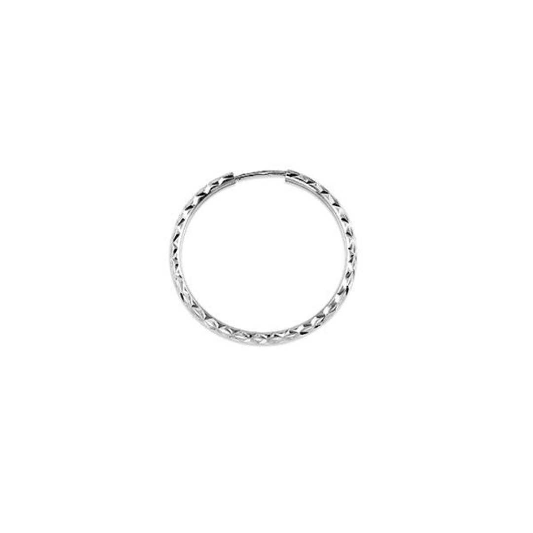 Dazzling Hoops White Gold 19mm (203839)