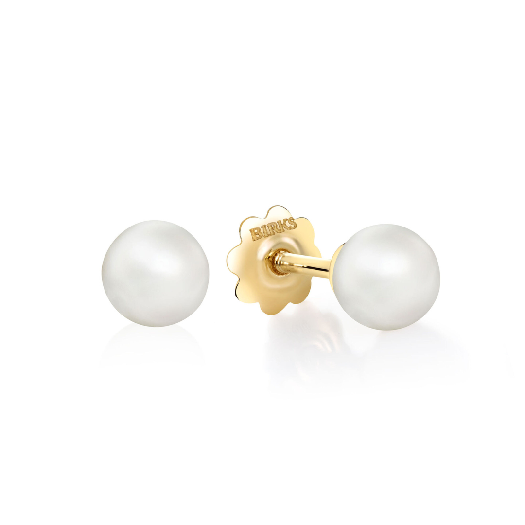 Birks Freshwater Pearl Baby Stud Earrings (320341)