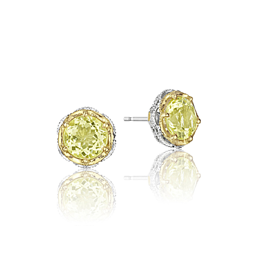 TACORI Crescent Crown Studs featuring Lemon Quartz (495534)