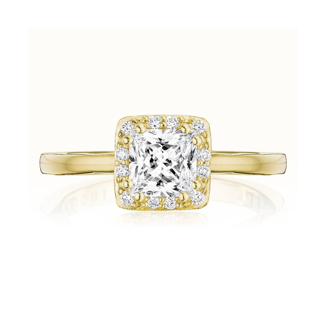 Tacori Yellow Gold Coastal Crescent Diamond Engagement Ring (010203)