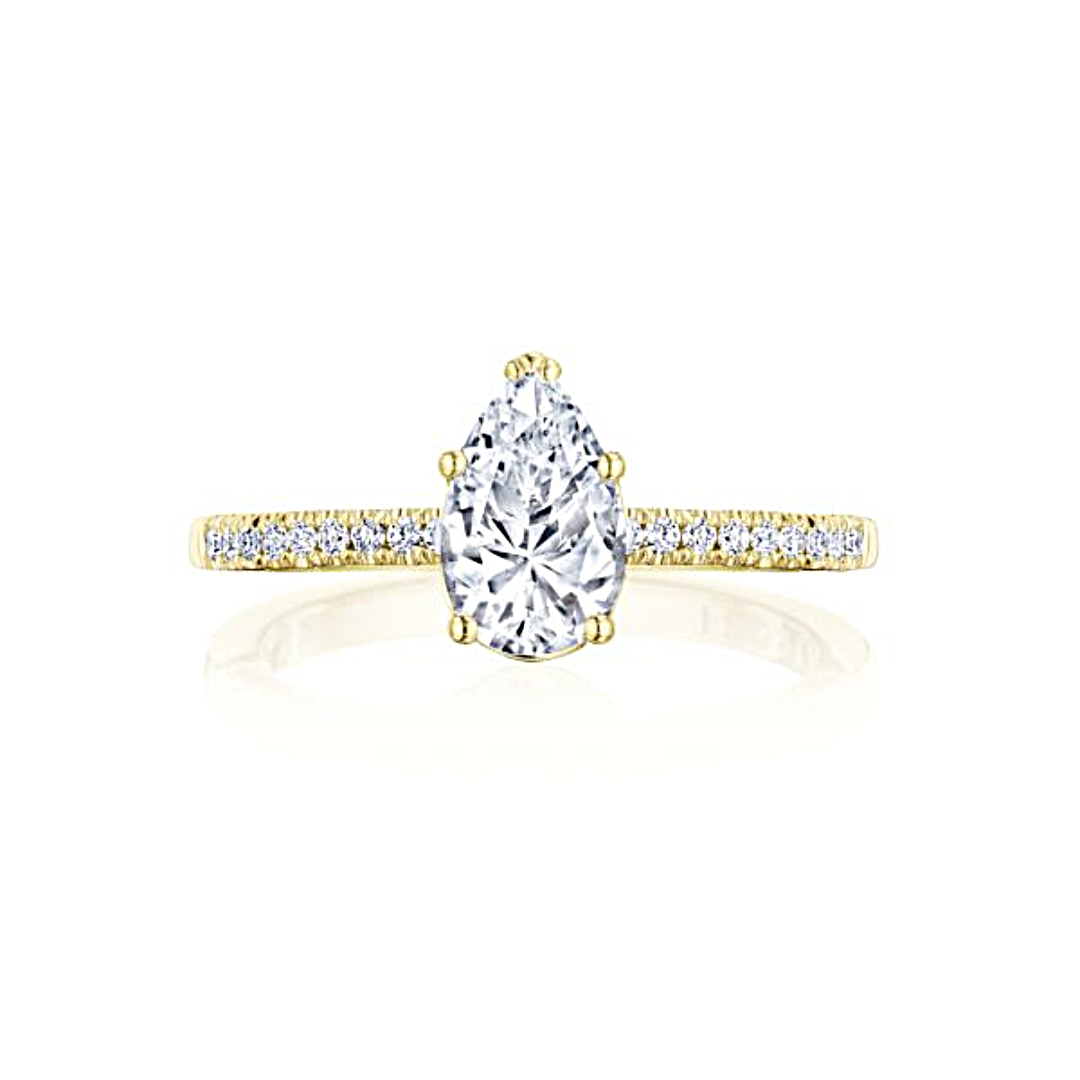 Tacori Coastal Crescent Pear Diamond Engagement Ring (010287)