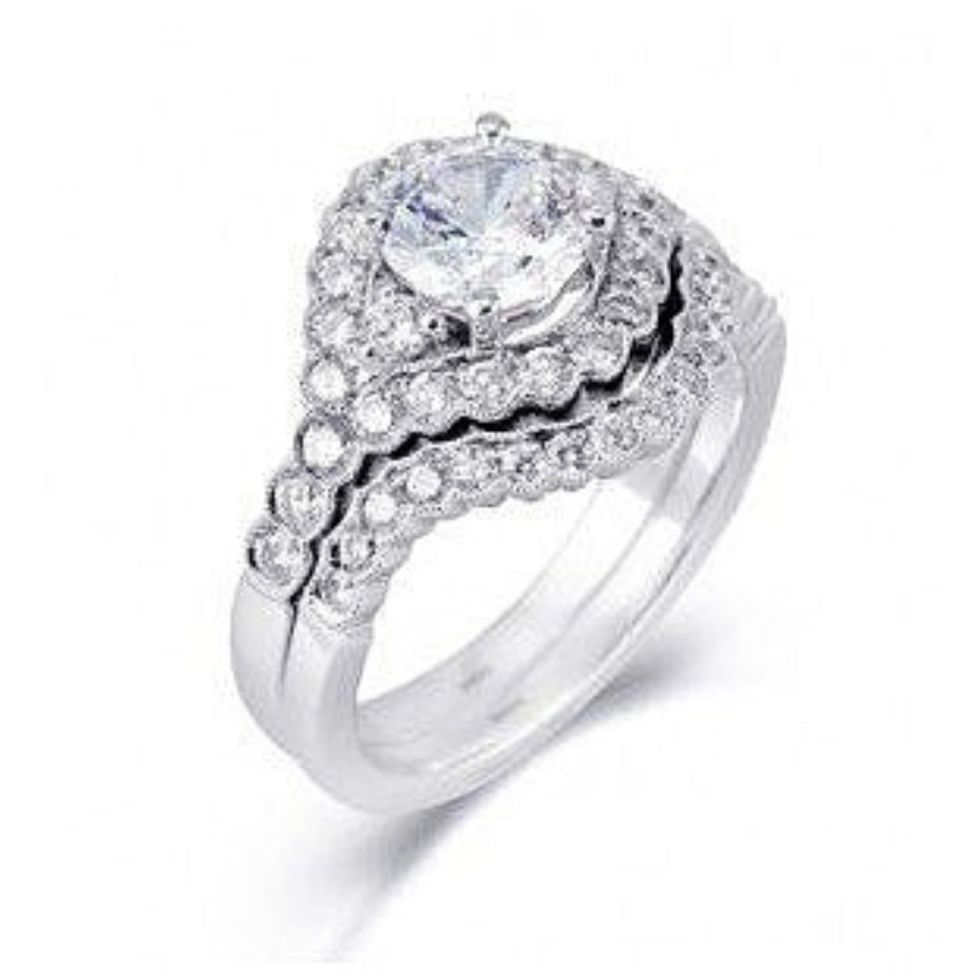 Simon G White Gold Engagement Ring (020045)