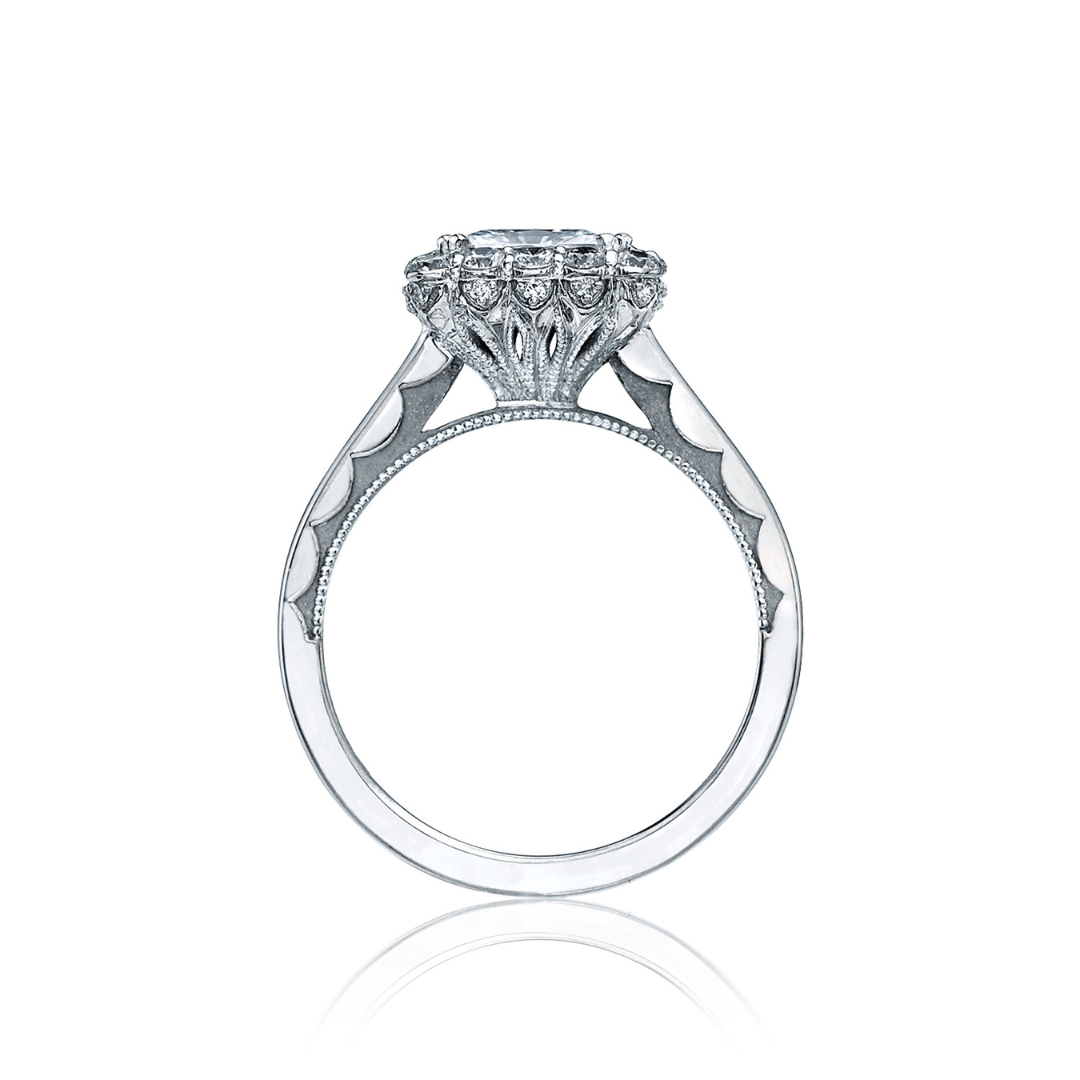 Platinum Halo Engagement Ring (020148)