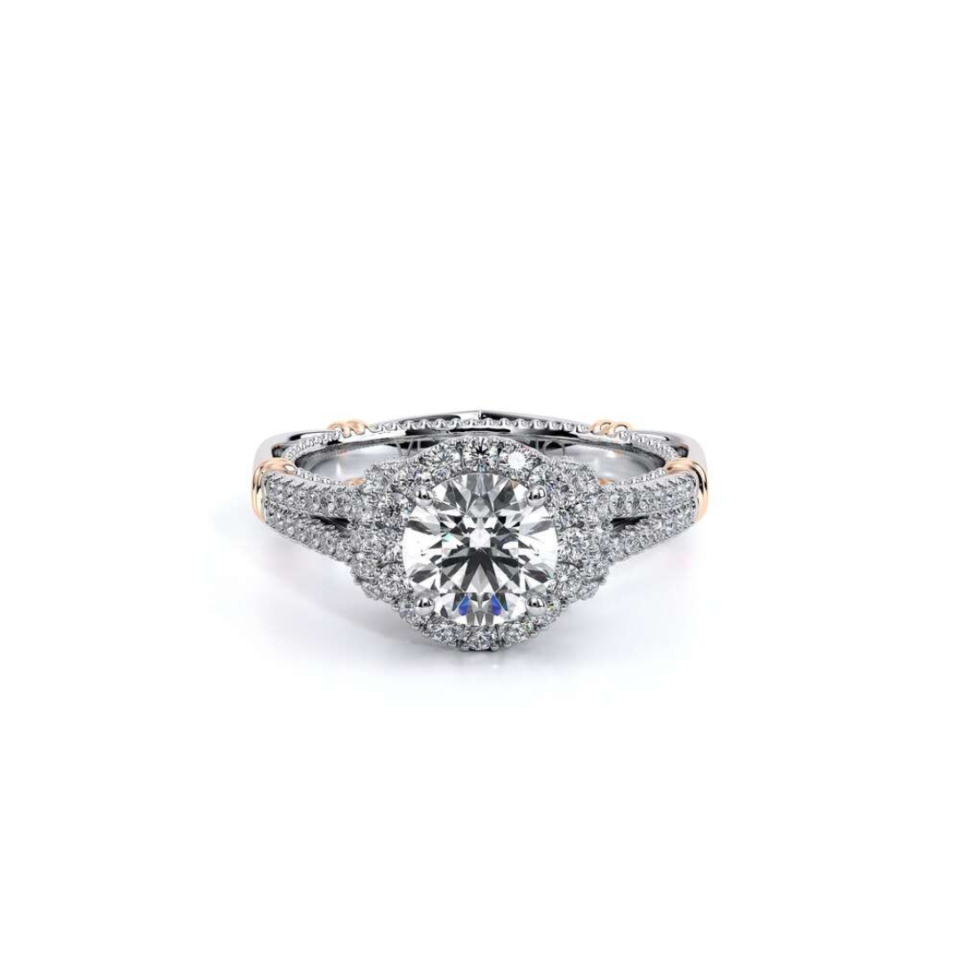 Verragio White Gold Halo Engagement Ring (020225)