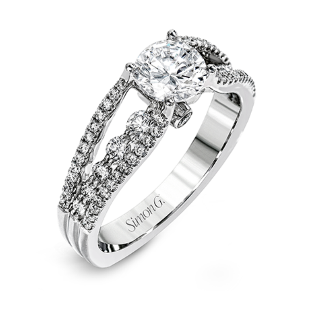 Simon G White Gold Ring (020653)