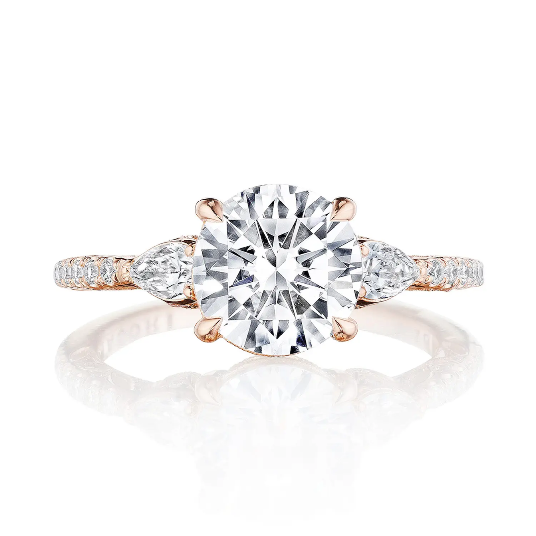 Dantela Round 3-Stone Engagement Ring (020670)