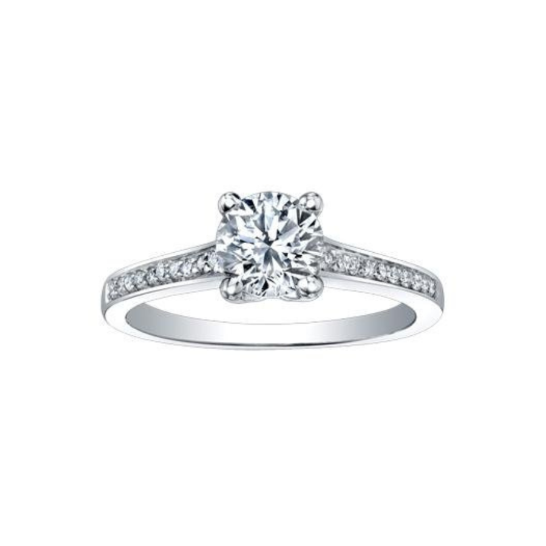 Maple Leaf Diamonds Palladium Engagement Ring (040093)