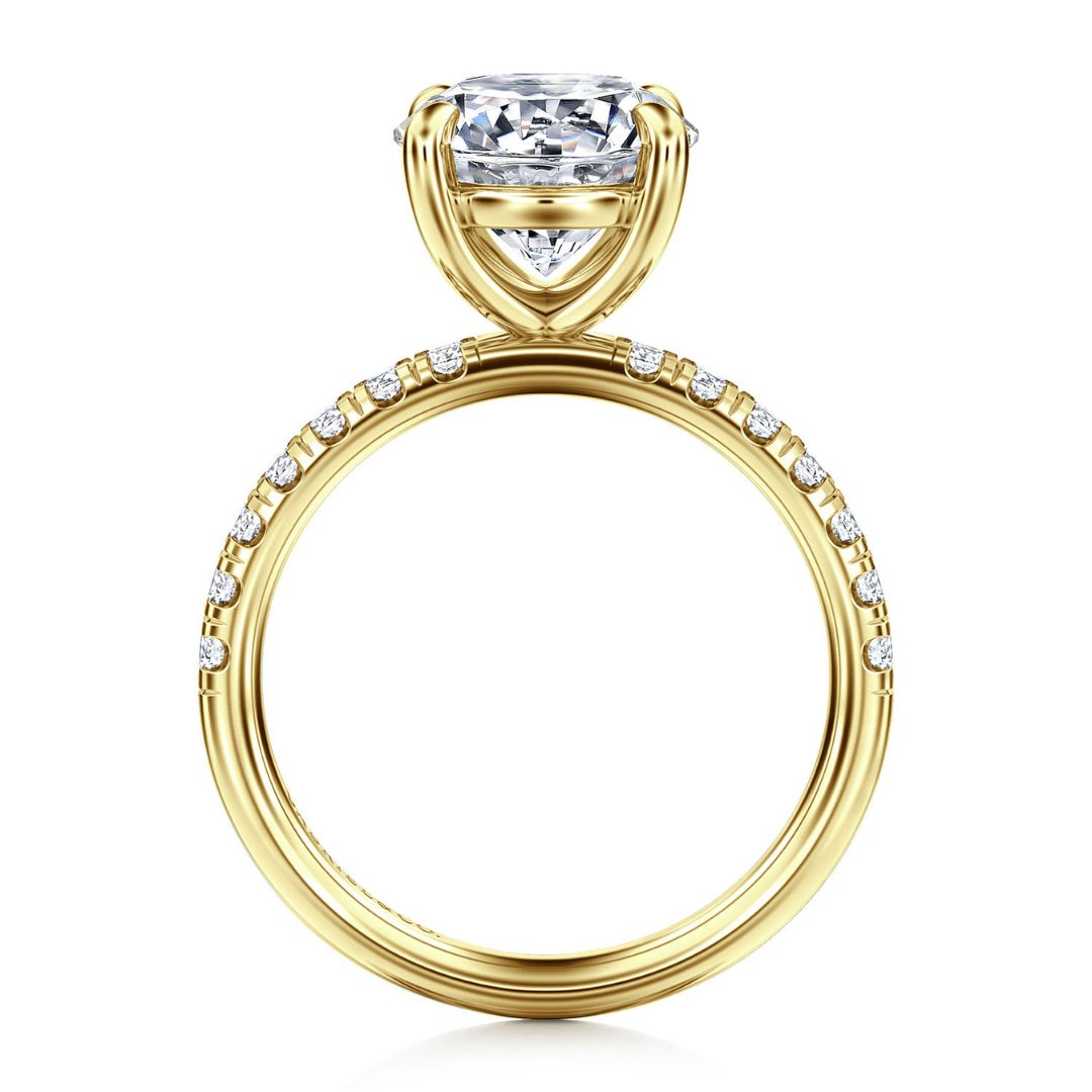 Yellow Gold Solitaire Engagement Ring (103191)