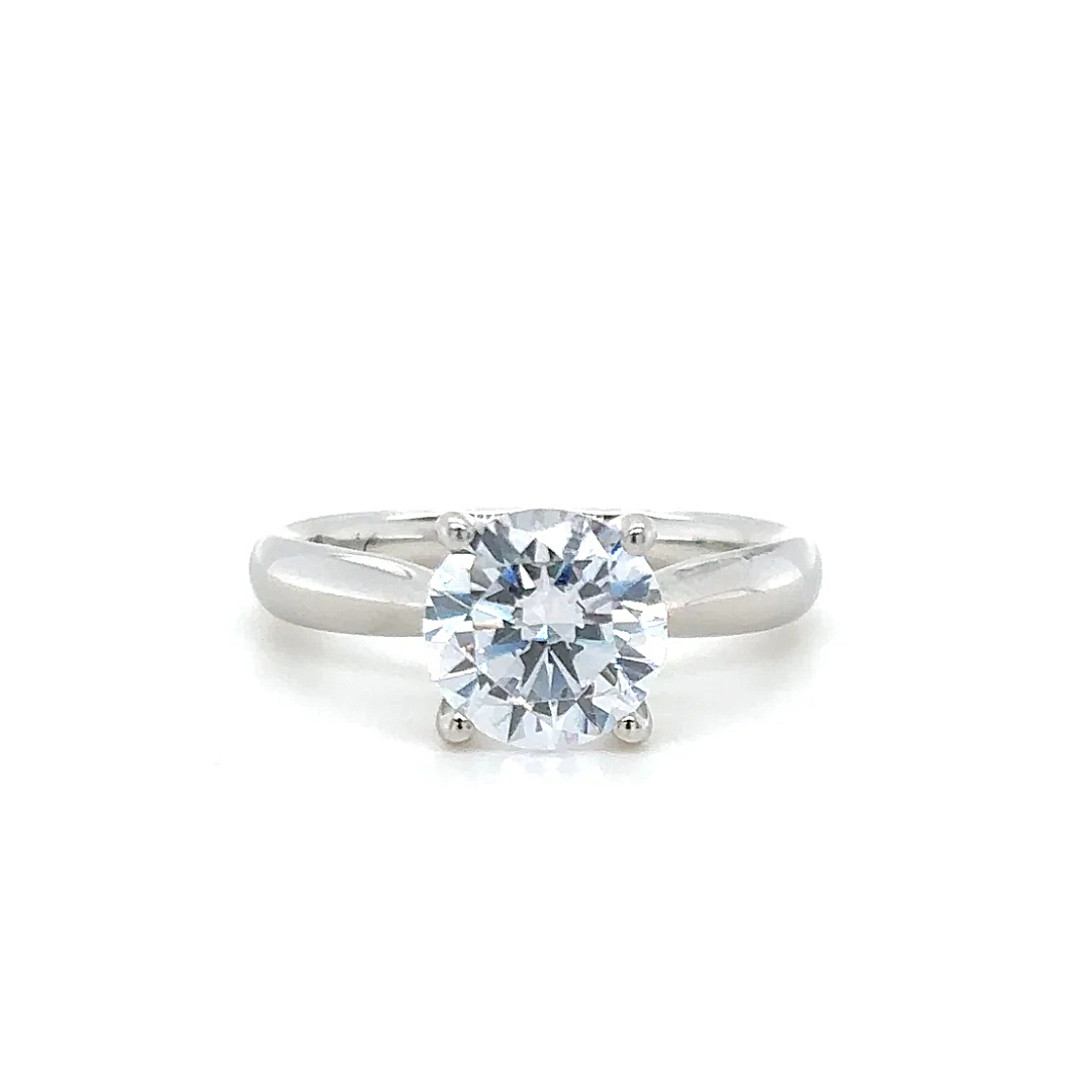 White Gold Lab Grown Engagement Ring (239954)