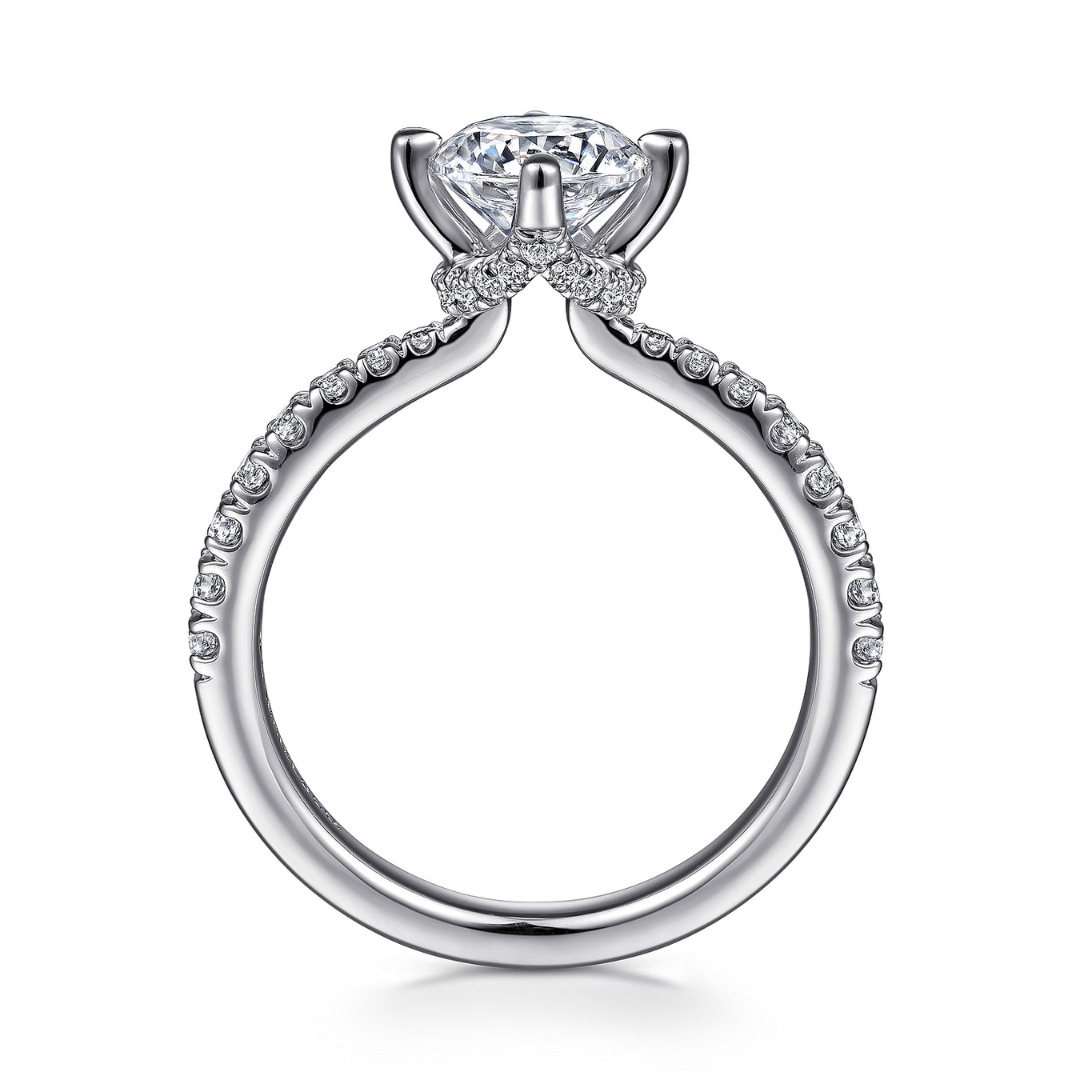 White Gold Solitaire Engagement Ring (252357)