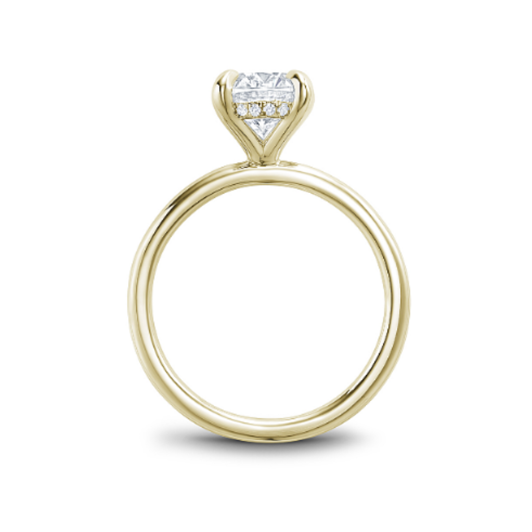 Noam Carver Yellow Gold Engagement Ring with Hidden Halo (263994)