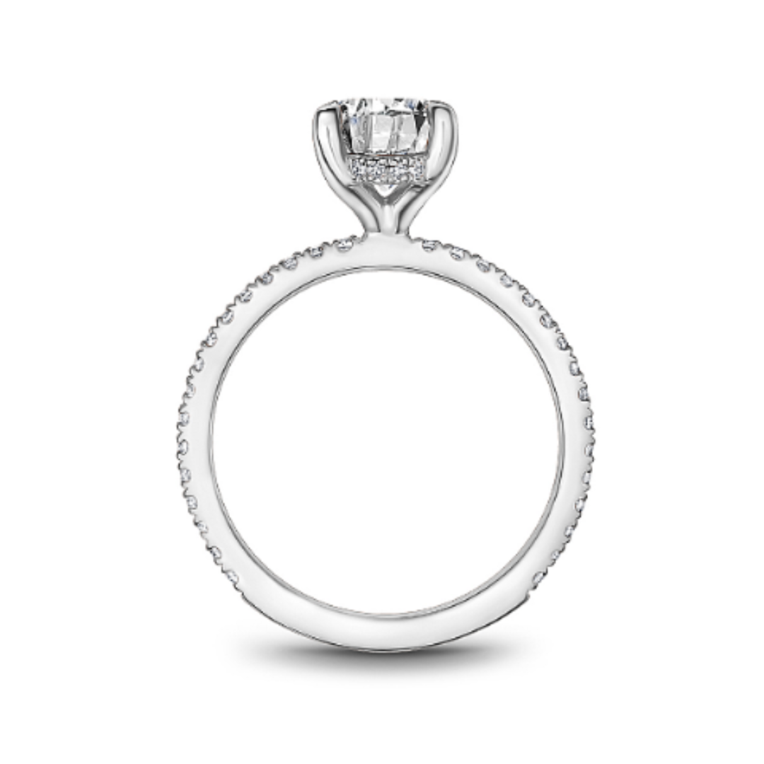 Noam Carver White Gold Engagement Ring with Hidden Halo (335621)