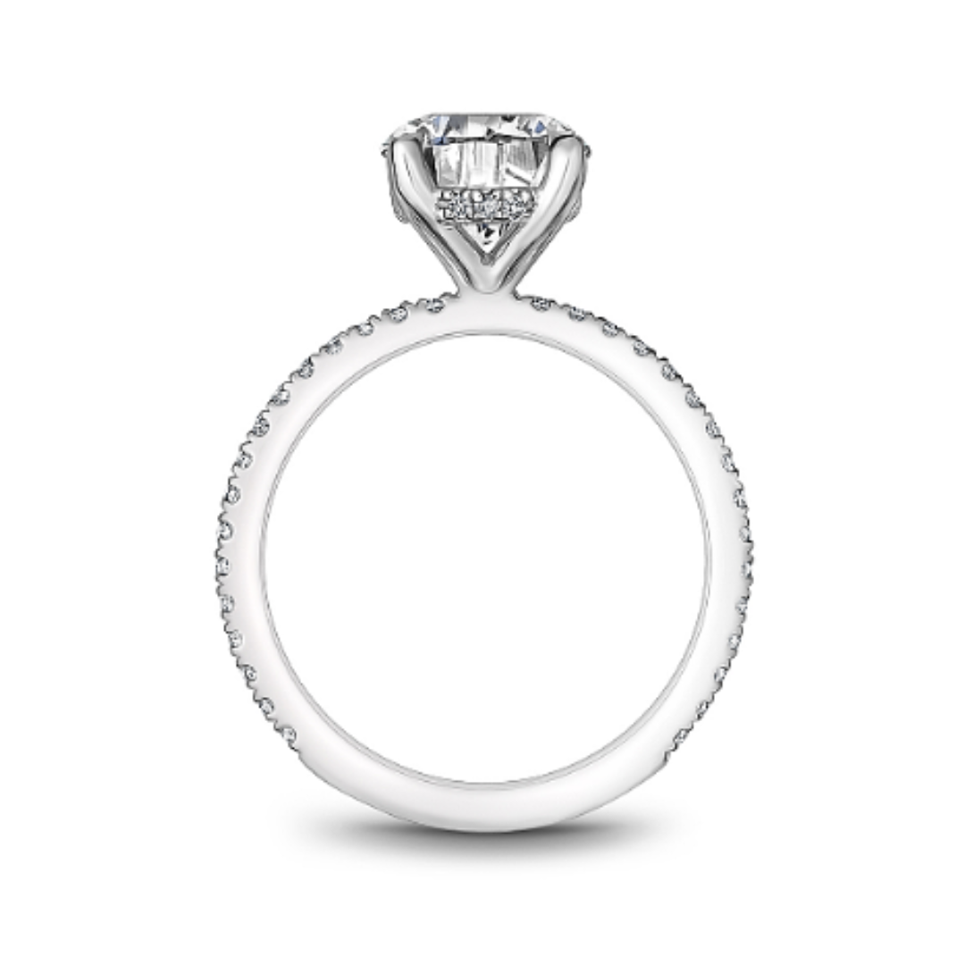 Noam Carver White Gold Engagement Ring with Diamonds (373713)