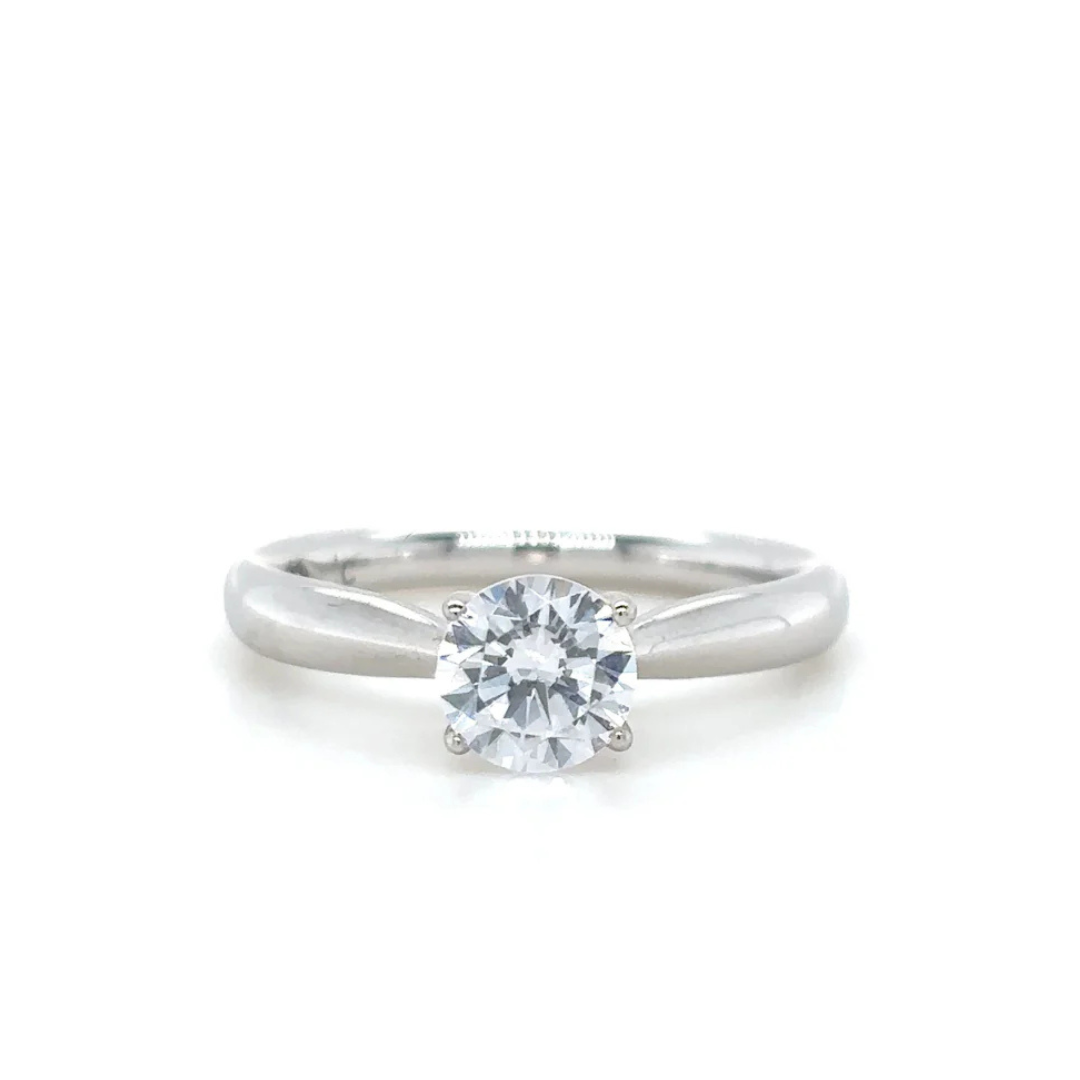 White Gold Lab Grown Engagement Ring (923532)