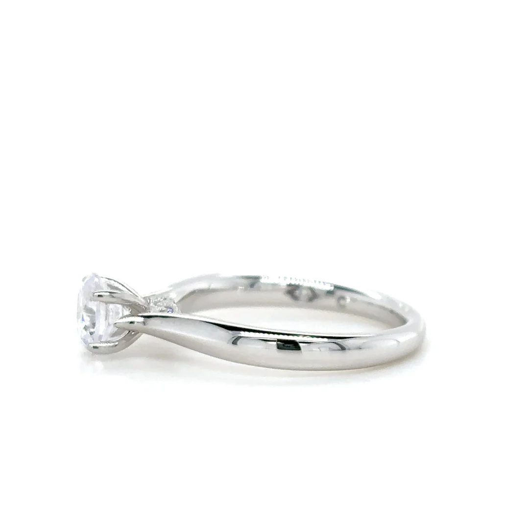 White Gold Lab Grown Engagement Ring (923532)