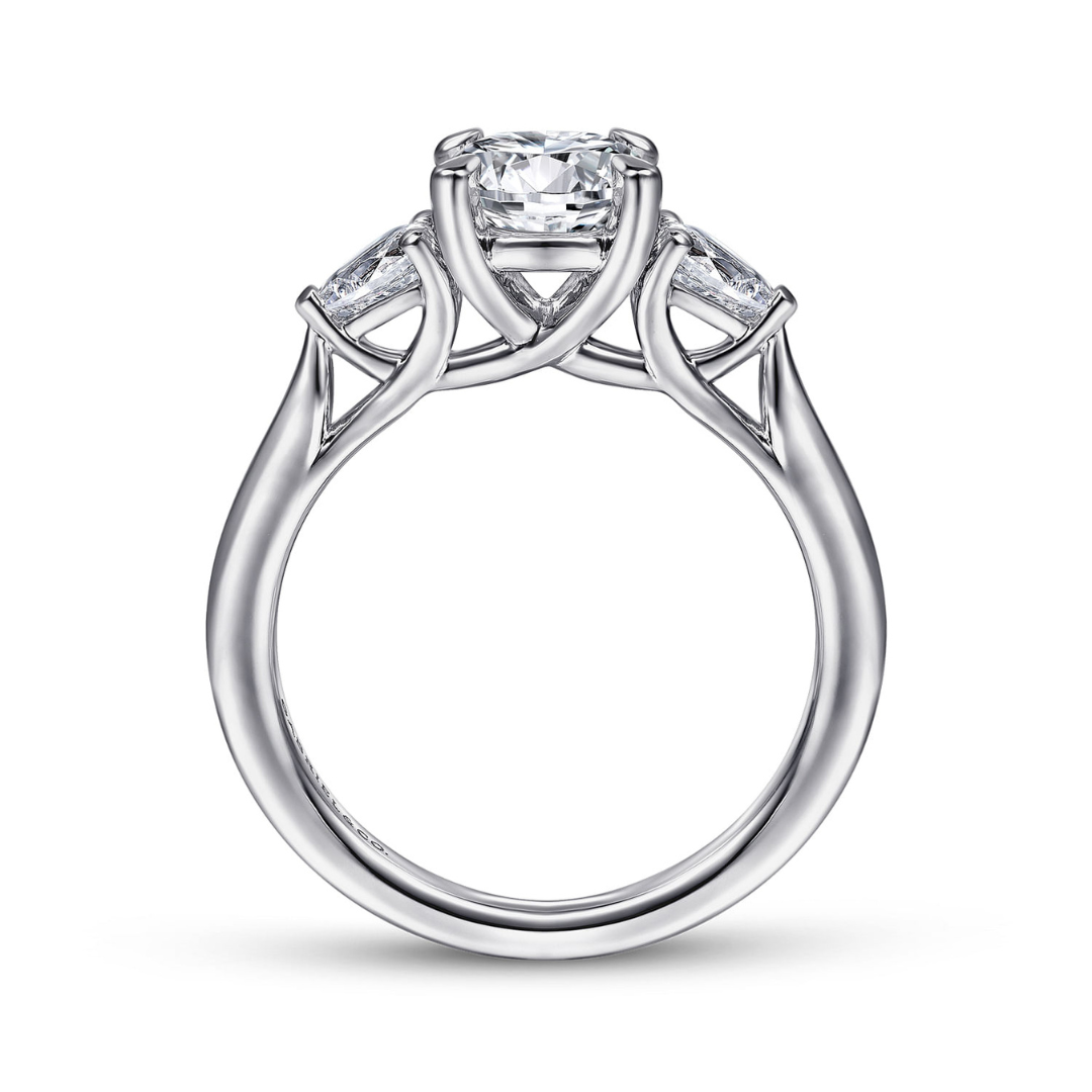 White Gold 3 Stone Engagement Ring (939795)