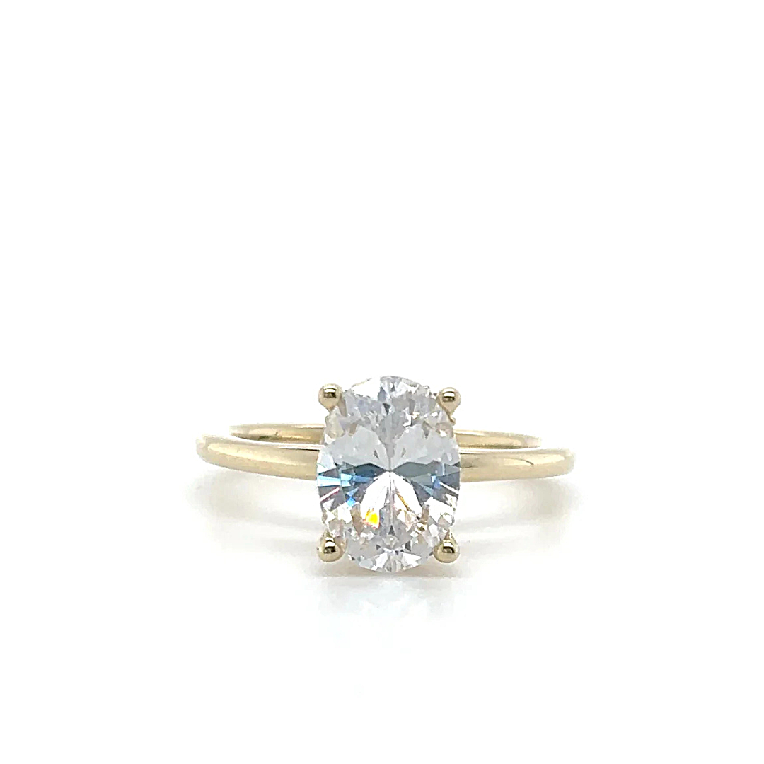 Yellow Gold Lab Grown Engagement Ring (940643)