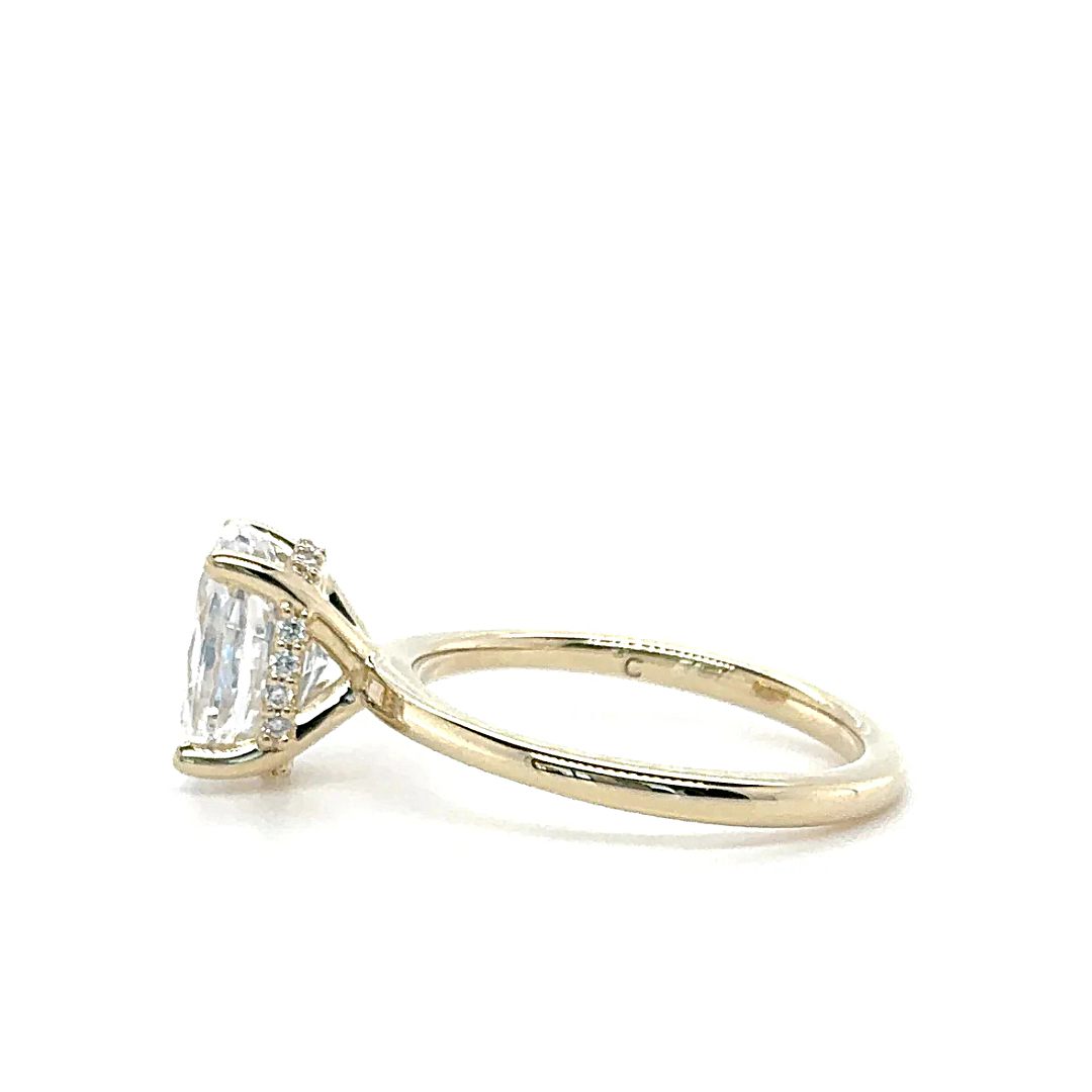 Yellow Gold Lab Grown Engagement Ring (940643)