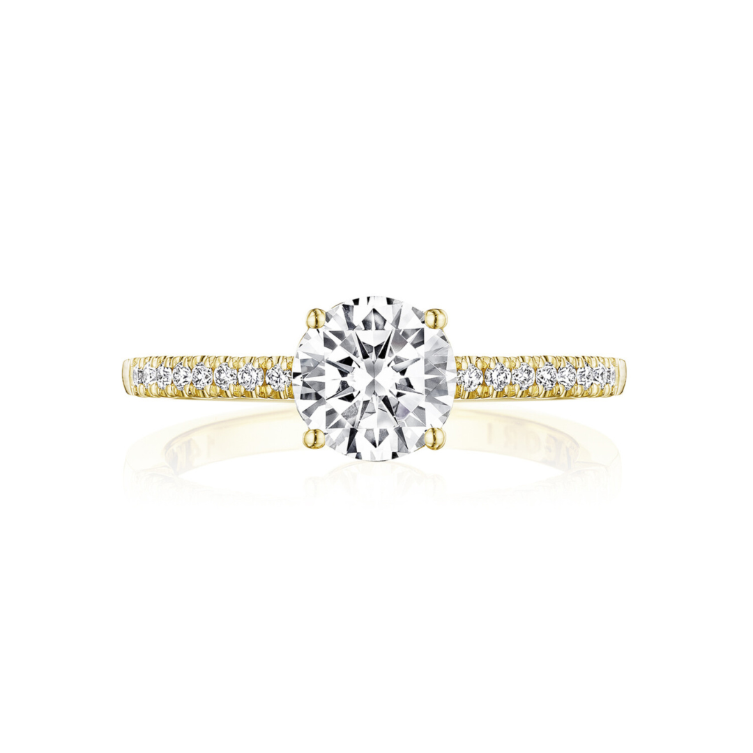 Yellow Gold Round Solitaire Engagement Ring (943802)