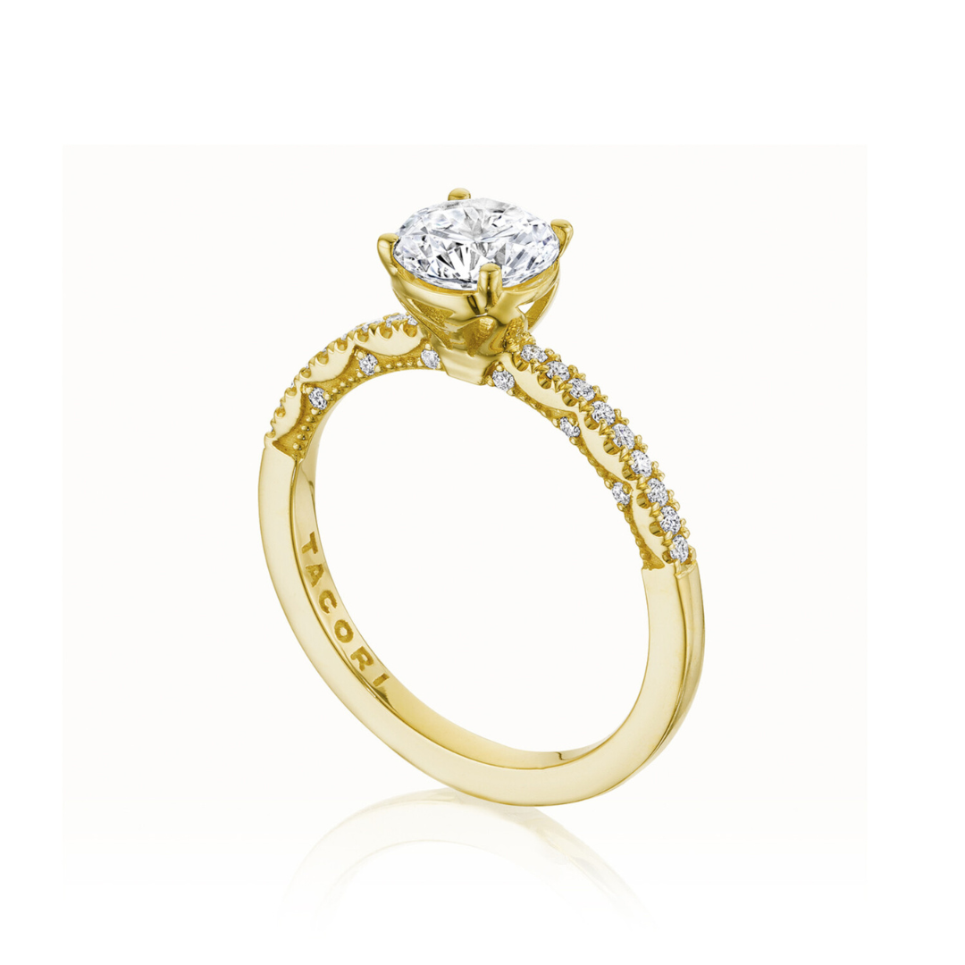 Yellow Gold Round Solitaire Engagement Ring (943802)