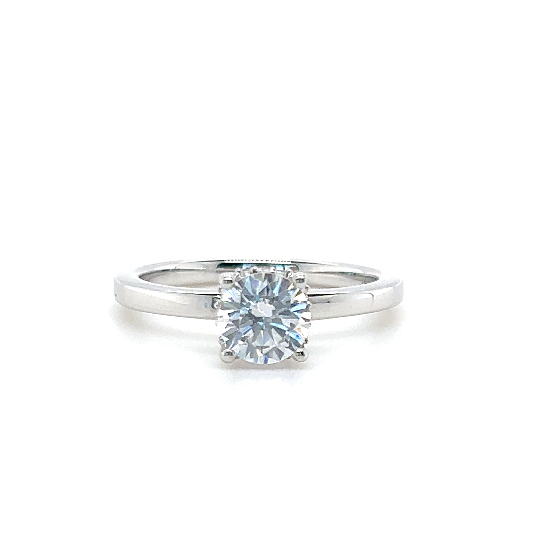 White Gold Lab Grown Engagement Ring (954511)