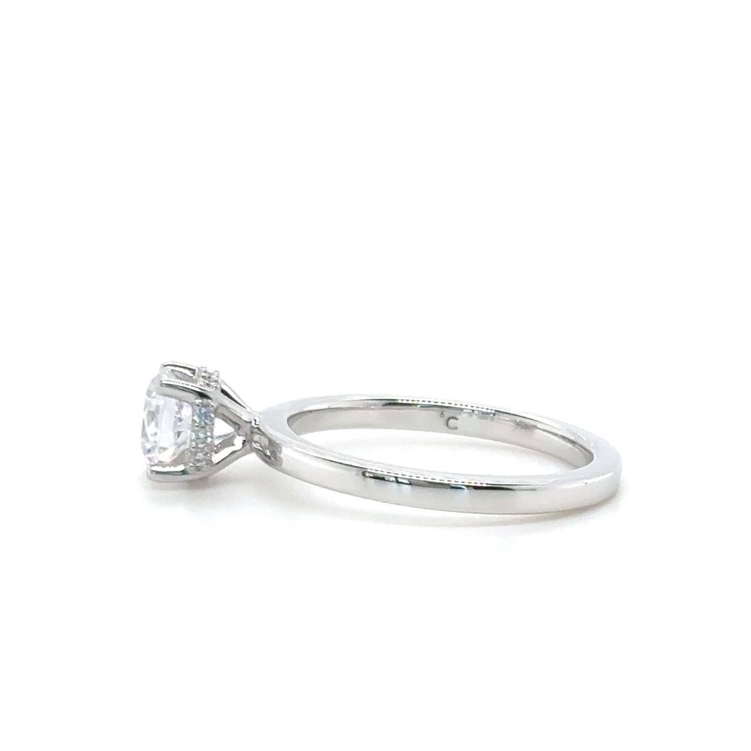 White Gold Lab Grown Engagement Ring (954511)