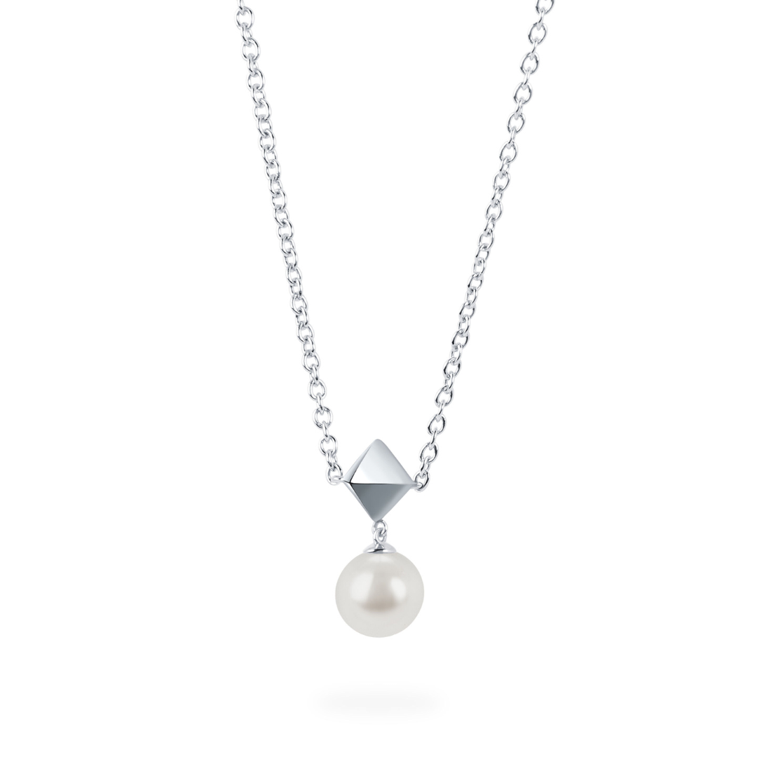 Freshwater Pearl and Stud Drop Pendant (280502)