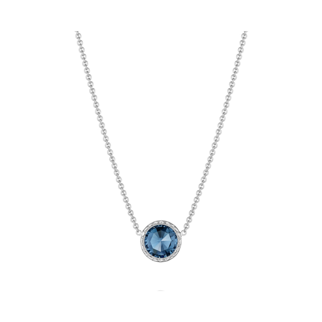 Floating Bezel Necklace featuring London Blue Topaz (301179)