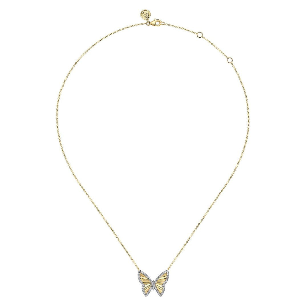 White butterfly necklace sales