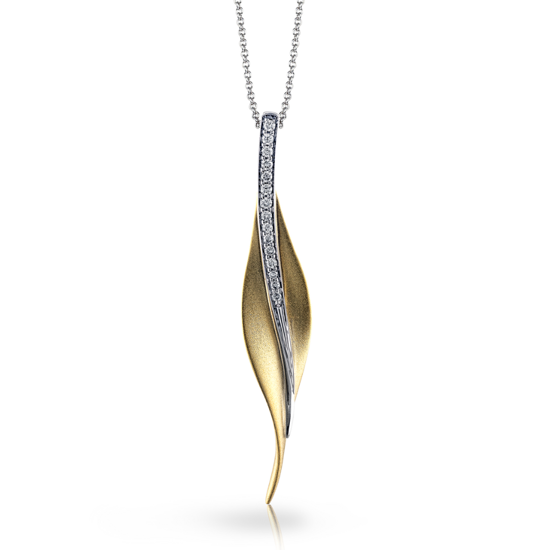 Yellow and White Gold Pendant (222007)