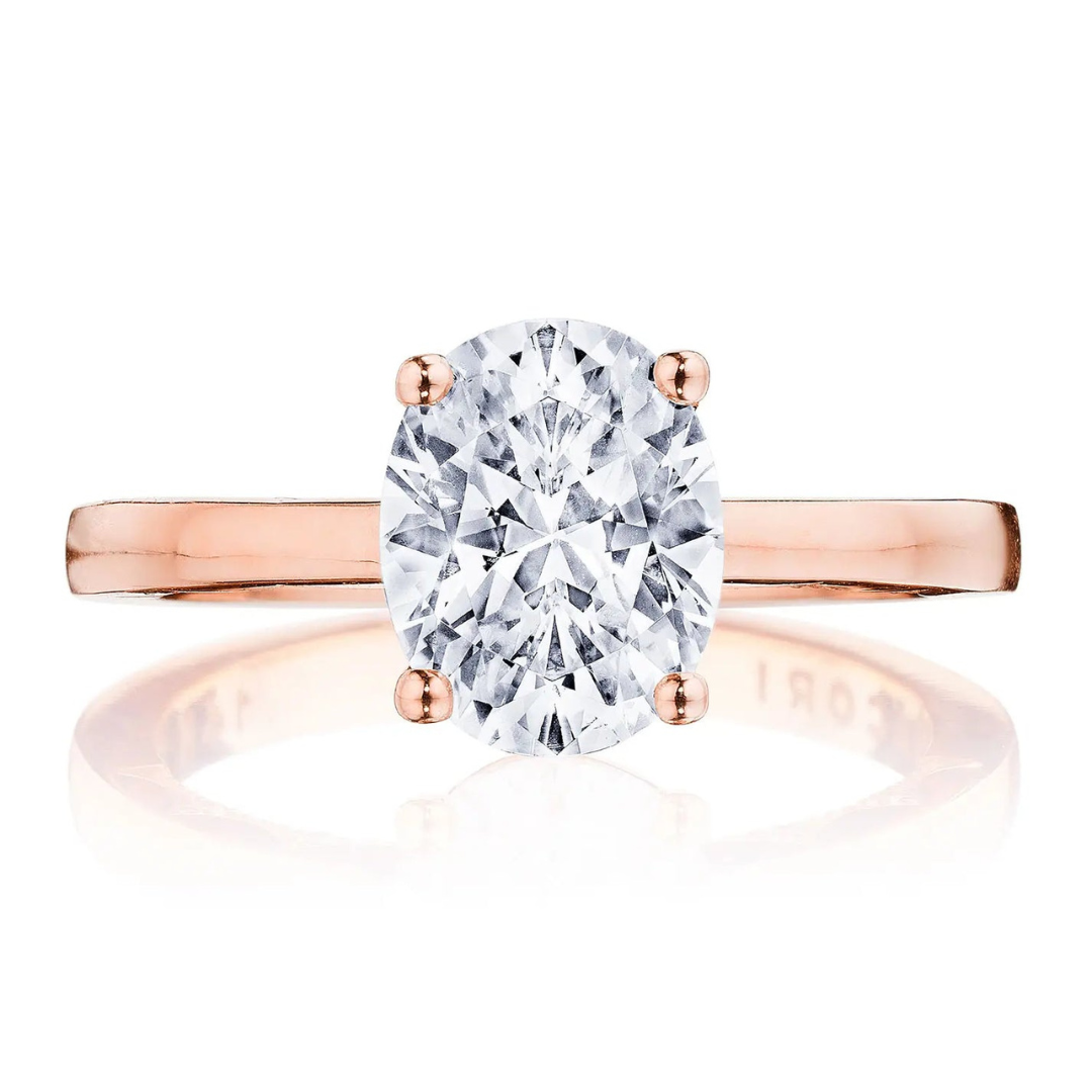 Tacori Rose Gold Coastal Crescent Oval Diamond Rose Gold Ring (010314)