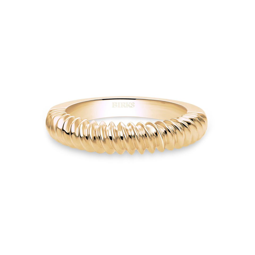 Yellow Gold Spiral Essentials Ring (189542)