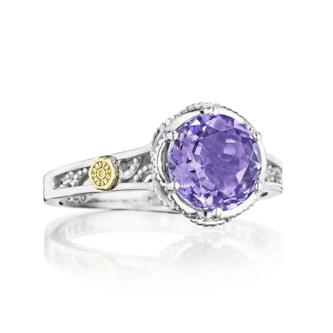 TACORI Petite Crescent Gem Silver Ring featuring Amethyst (222097)